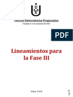 Lineamientos para La Fase III