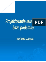 Predavanja normalizacija