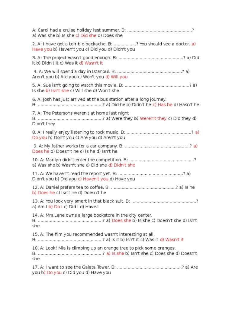 Excercise 2 English | PDF