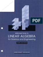 Introduction To Linear Algebra For Science and Engineering 1st Ed