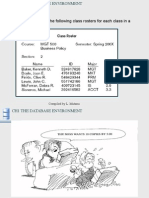 A School Maintains The Following Class Rosters For Each Class in A Semester