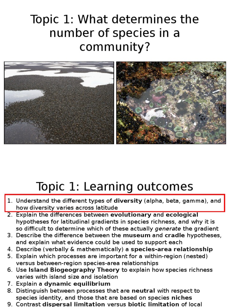 Species Diversity and Latitudinal Gradients | PDF | Ecological Niche ...