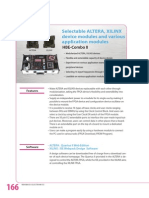 FPGA: Selectable ALTERA, XILINX Device Modules and Various Application Modules