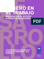 PNUD - Genero en El Trabajo. Brechas en El Acceso A Puestos de Decision