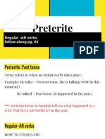 Preterite Regular Ar Verbs