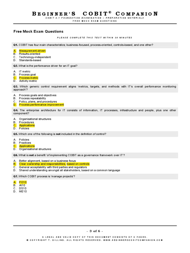 COBIT-2019 Examengine