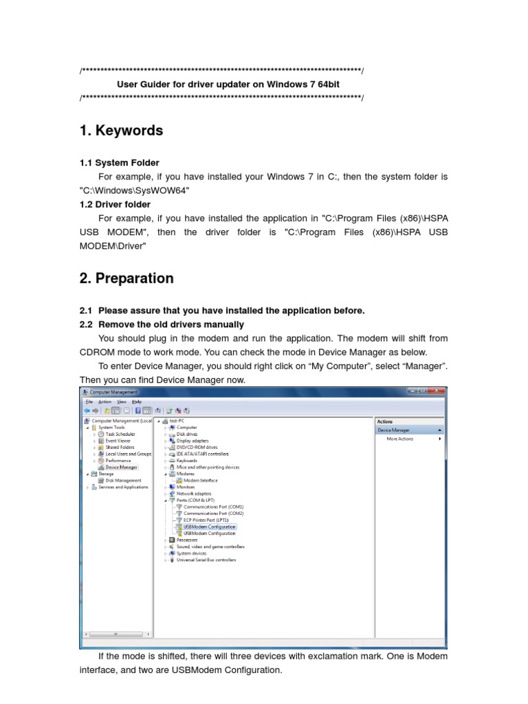 Driver Updater Guide for Windows 7 64-bit | PDF