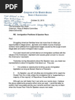 Paul Ryan Immigration Commitments Letter, Annotated