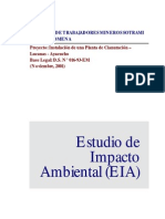 Estudio de Impacto Ambiental de Santa Filomena Ayacucho