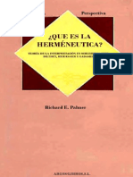 Palmer Richard E - Que Es La Hermeneutica