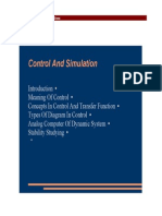 control and simulation