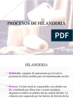  Procesos de Hilanderia