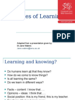 Theories of Learning en