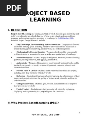 Project Based Learning