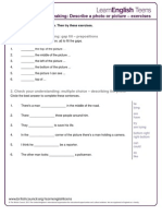 Exam Speaking: Describe A Photo or Picture - Exercises: 1. Check Your Understanding: Gap Fill - Prepositions