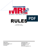 2013-2014 MRL Rules