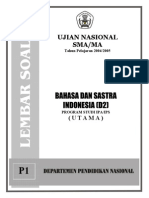 Soal Ujian Nasional SMA IPA Bahasa Dan Sastra Indonesia 2005