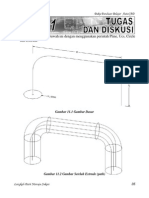 Disanlah Gambar Di Bawah Ini Dengan Menggunakan Perintah Pline, Ucs, Circle Dan Extrude