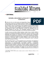 MINERÍA, DESASTRES NATURALES Y CAMBIO CLIMÁTICO