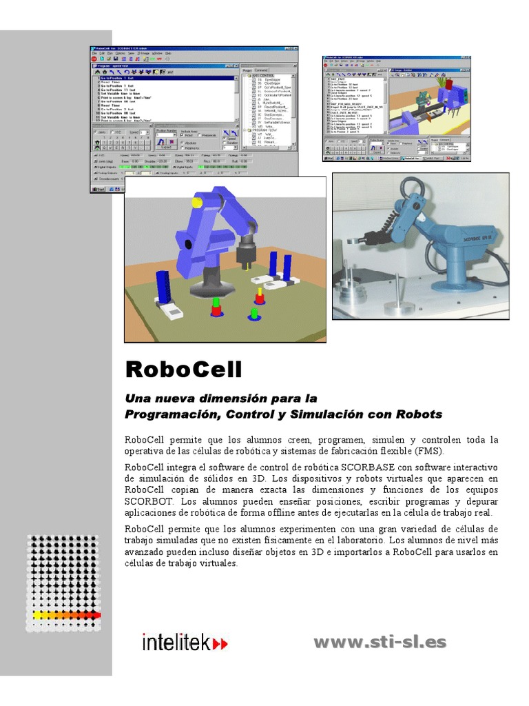 RoboCell: Simulación y Control Robótico | PDF | Robot | Robótica