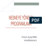 NESNEYE YÖNELİK PROGRAMLAMA