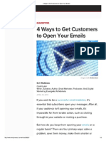 4 Ways to Get Customers to Open Your Emails