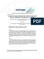 La Place de L'anthropobiologie Dans L'étude Du Peuplement Berbère Affirmations, Contradictions, Conclusions