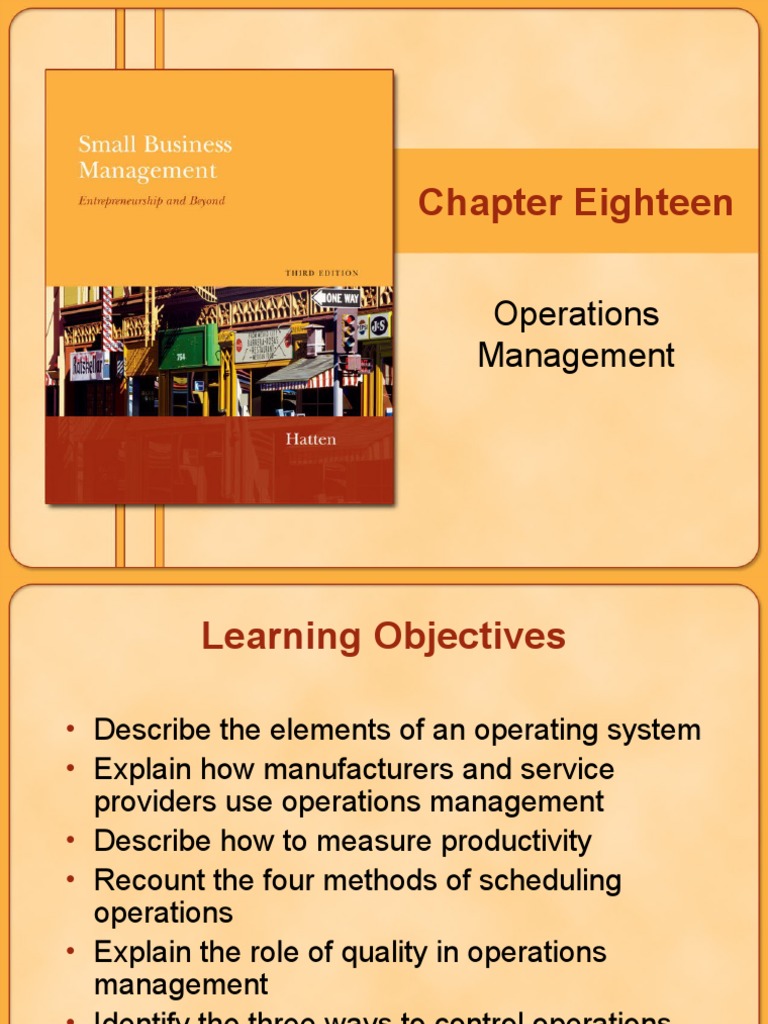 Chapter Eighteen: Operations Management | PDF | Standard Deviation ...