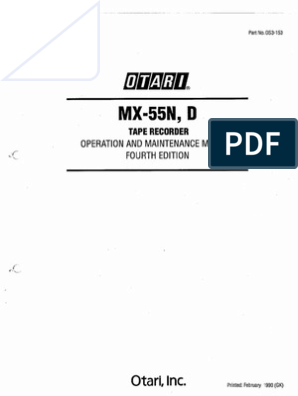 Otari Mx-55