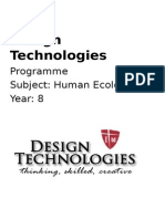 year 8 human ecology work programme