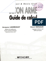 Béton Armé, Guide de Calcul. Bâtiment Et Génie Civil