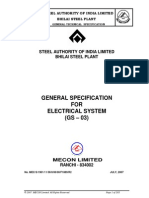 181998908 General Technical Specifications Electrical