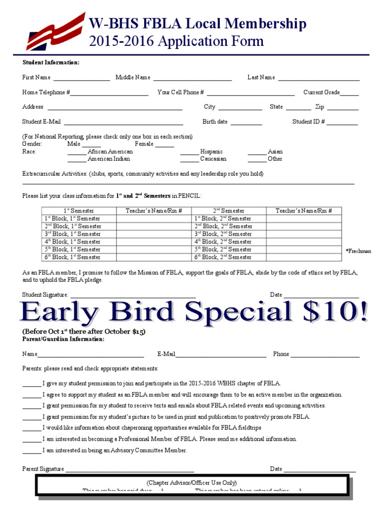 Fbla Member App 1 Per Paghe | PDF | Wellness