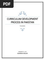 Curriculum Development Process in Pakistan