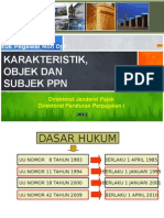 Karakteristik, Objek Dan Subjek PPN