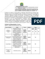 Edital 71.2015 Instituto de Humanidades e Letras Ceará Vários Setores