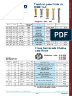 Parafusos para tratores e implementos agrícolas