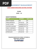 Environment Management: Leed Green Building Rating System