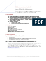 Convocatoria Asistente Comunicación Social Oct2015