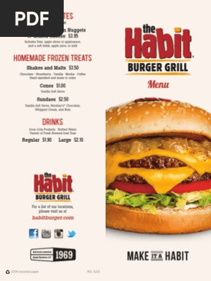 The Habit Burger Grill Menu Pdf