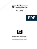 Support Plus User Guide HP-UX Version 11.00: March 2002