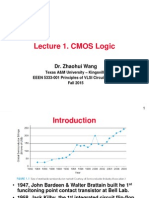 Lecture 1. CMOS Logic: Dr. Zhaohui Wang