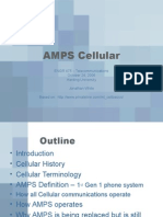 AMPS Cellular: ENGR 475 - Telecommunications October 24, 2006 Harding University Jonathan White