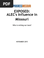 Download Exposed ALECs Influence in Missouri 2015 Updated by Progress Missouri SN287317683 doc pdf