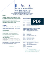 Aviso Gerencia Proyectos. 20 y 21 de Noviembre 2015