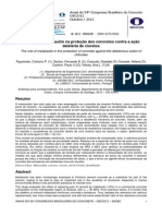 O Papel Do Metacaulim Na Proteção Dos Concretos Contra A Ação Deletéria de Cloretos