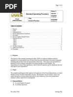 Sop - Invoice Processing