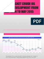 Opec Basket Crude Oil Price Development From May