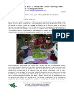 Rede Verde supports the Scientific Research on Organic Farming in Foz do Iguaçu, Brazil (Spanish)