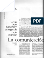 La Comunicación Desde La Cultura (Alternativa Latinoamericana 6, pág 42-50)